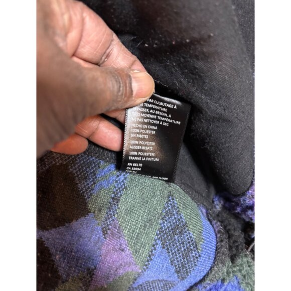 Urban Outfitters Sherpa Fleece Jacket With Aztec Pattern & Neon Zippers - Picture 11 of 16